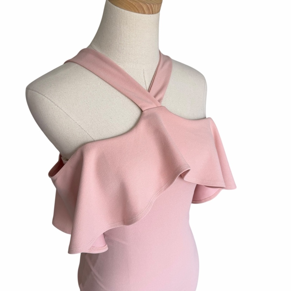 Nookie Hermosa Off-The-Shoulder Midi Dress Blush Pink Size XS NWT - Picture 4 of 12